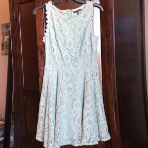 City triangle mint green lace dress
